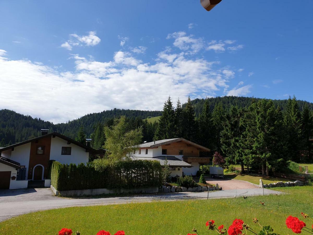 Ferienwohnung Haus Schiefer Leutasch Exterior foto